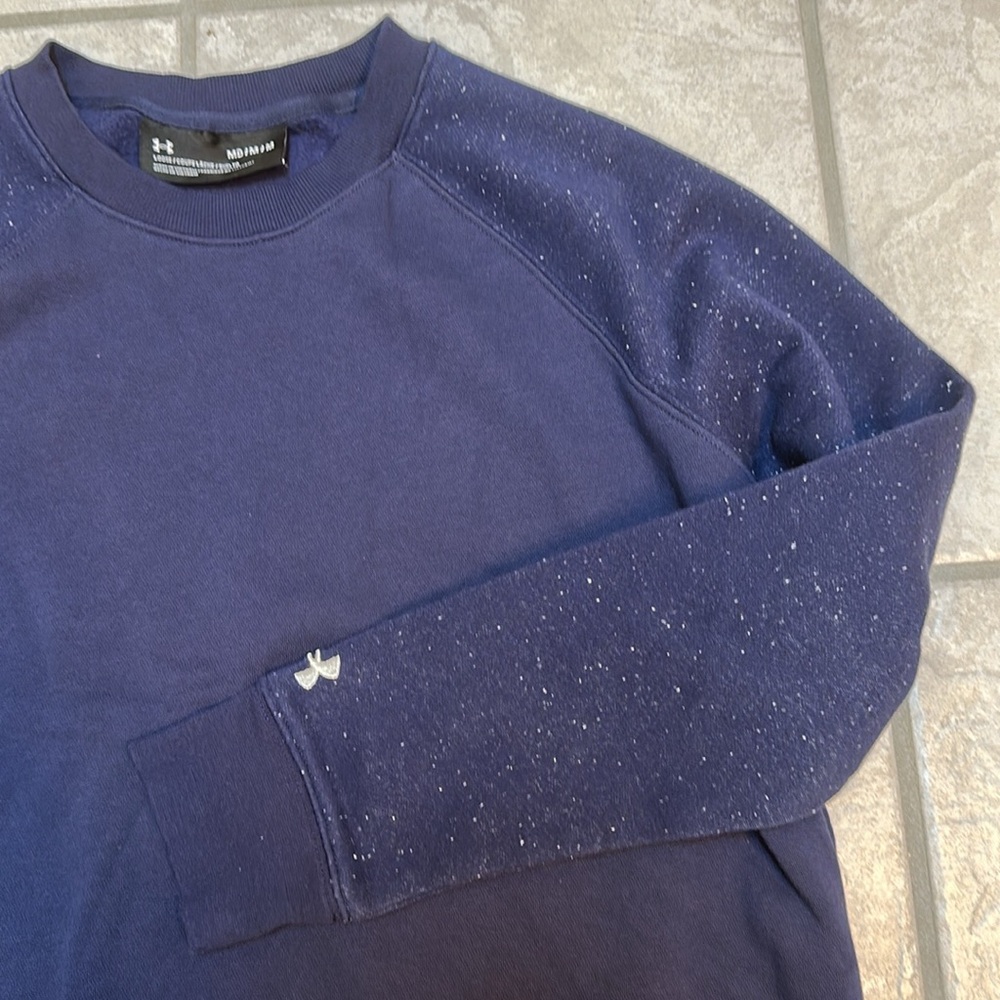 Under Armour Blue Crew Neck Sweater Classic Design